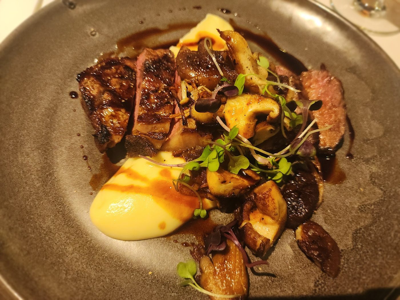 A close look at the food